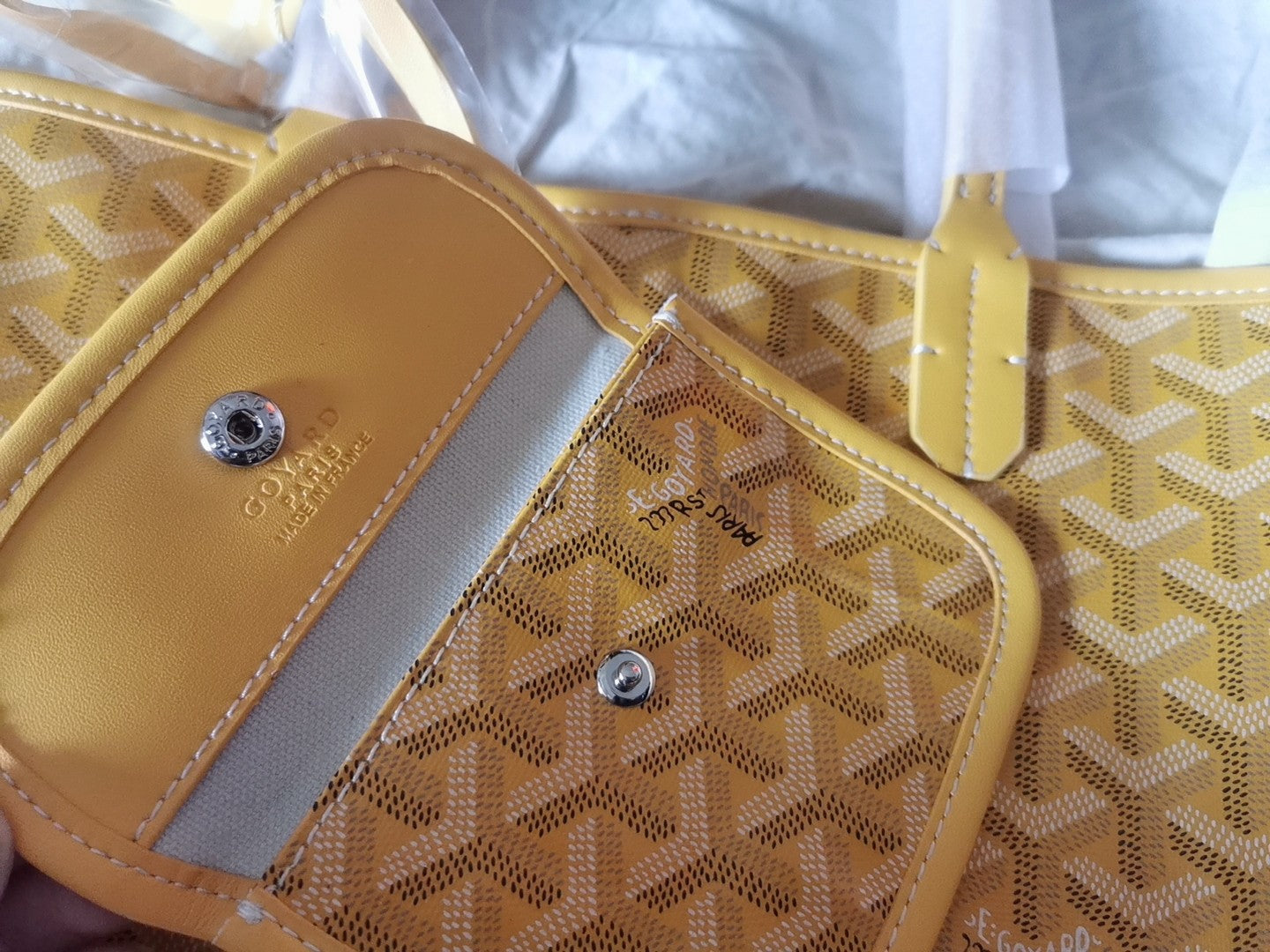 MINI HOBO BOHEME 38CM YELLOW CANVAS