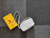 CAP-VERT PM BAG 23X8X14CM WHITE CANVAS