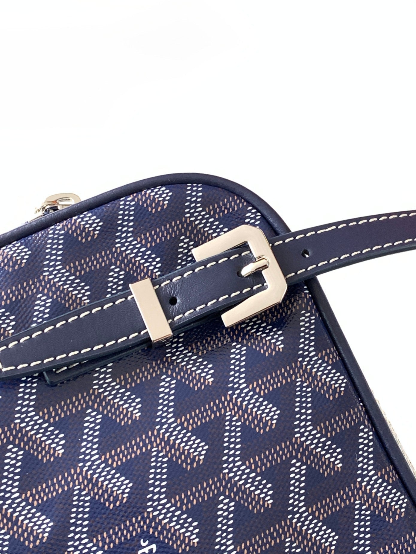 GOYA SECOND-HAND TOAST BAG 21CM NAVY BLUE CANVAS