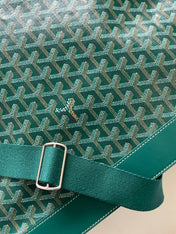 GOYA STEAMER PM BAG 48CM GREEN CANVAS