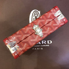 MINAUDIERE TRUNK BAG 17CM RED CANVAS