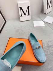 Destin Loafer Suede Light Blue