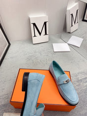 Destin Loafer Suede Light Blue