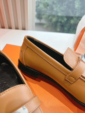 Destin Loafer Brown Goatskin with Fringe Detail