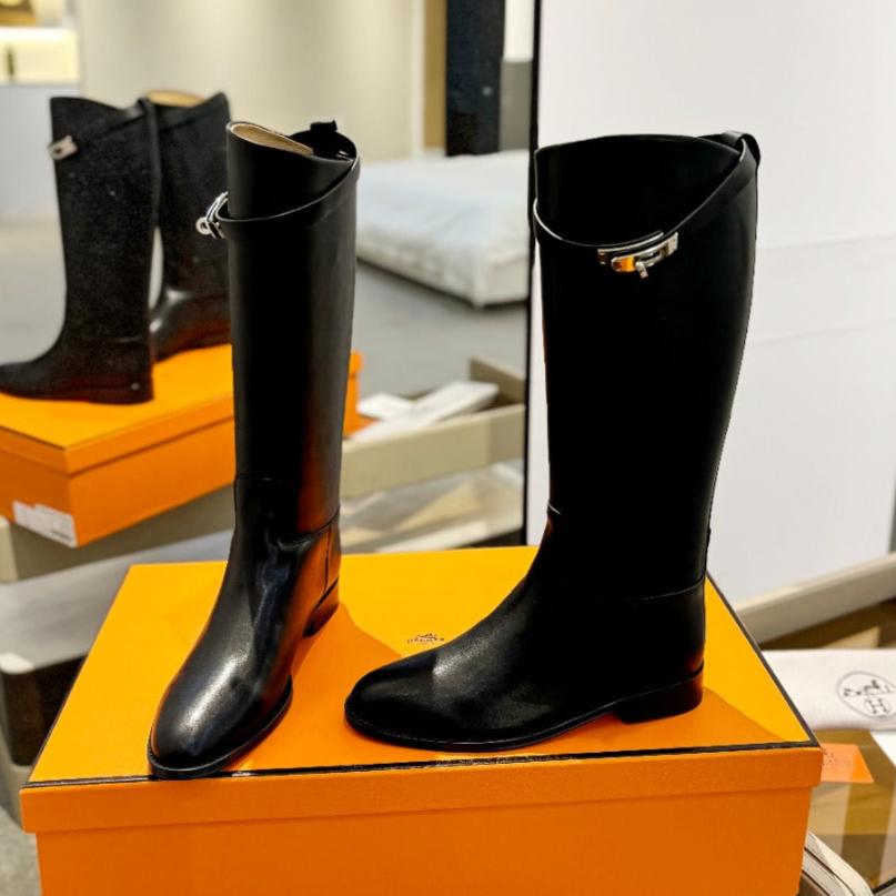 STIVALI JUMPING IN BLACK CALFSKIN