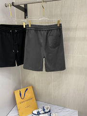 LV CASUAL SHORTS DARK GRAY COTTON STRETCH FABRIC 239610